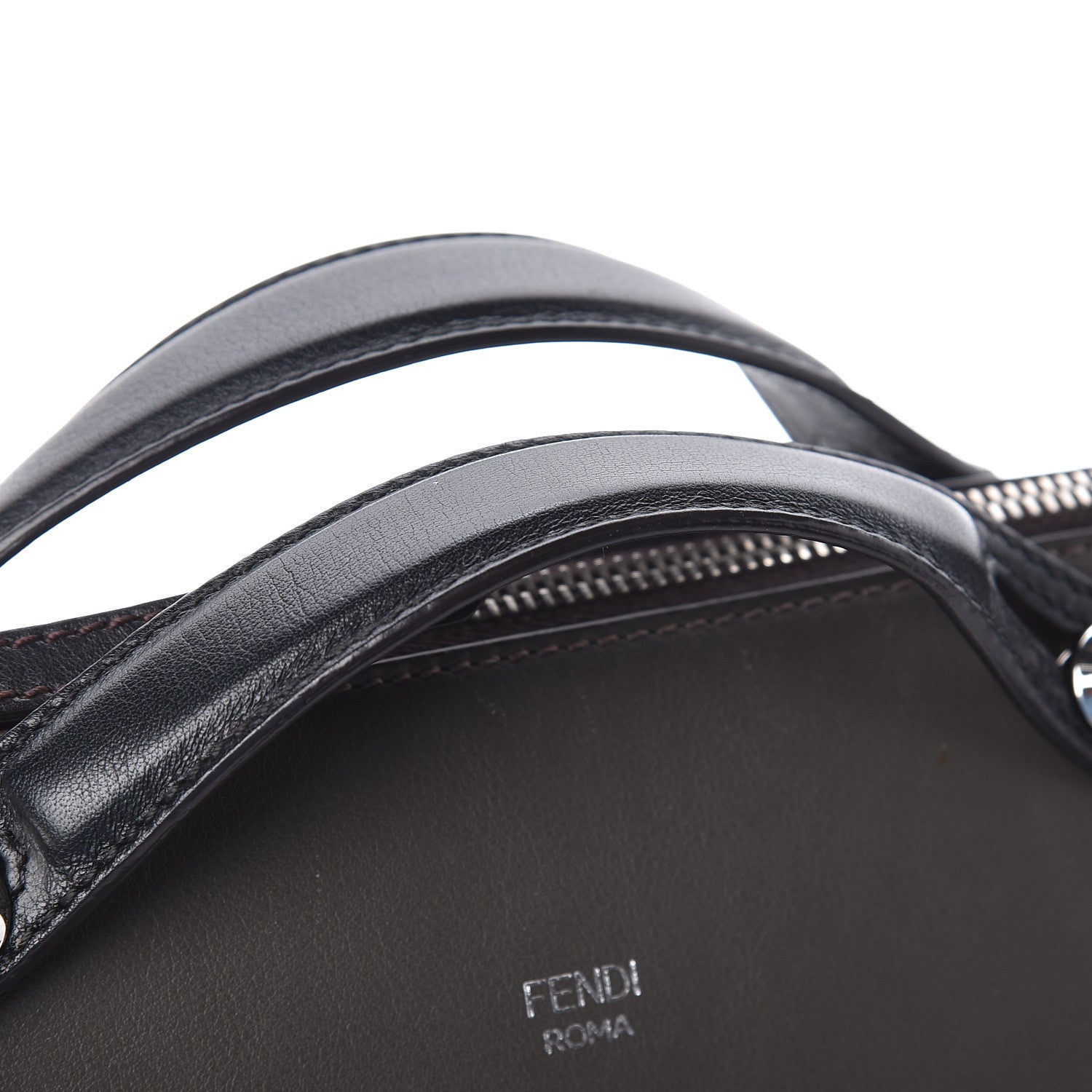 Fendi Vitello Dolce 4 Color Medium By The Way Boston Bag Carbone Grigio Polvere Multicolor 14 of 15