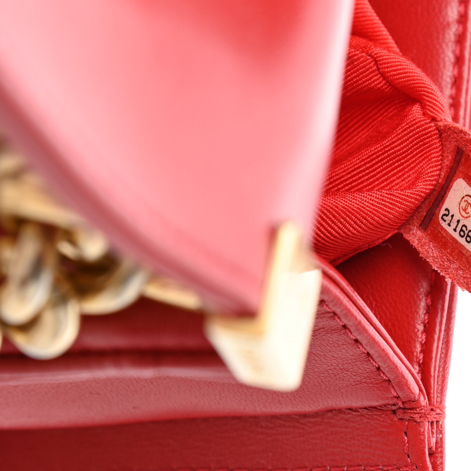 Chanel Lambskin Quilted Small Boy Flap Red 7 of 10