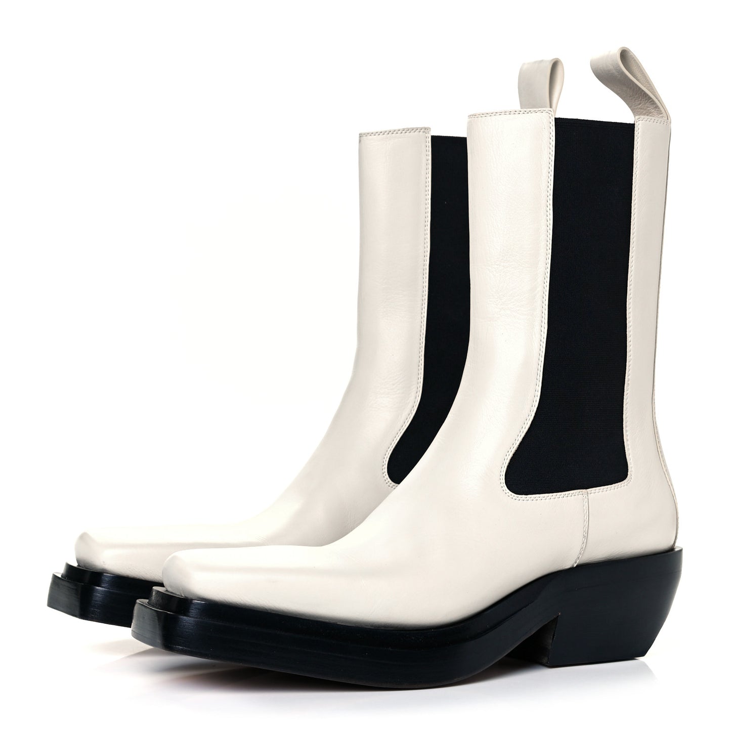 Calfskin Lean Mid-Calf Boots 39 Wax