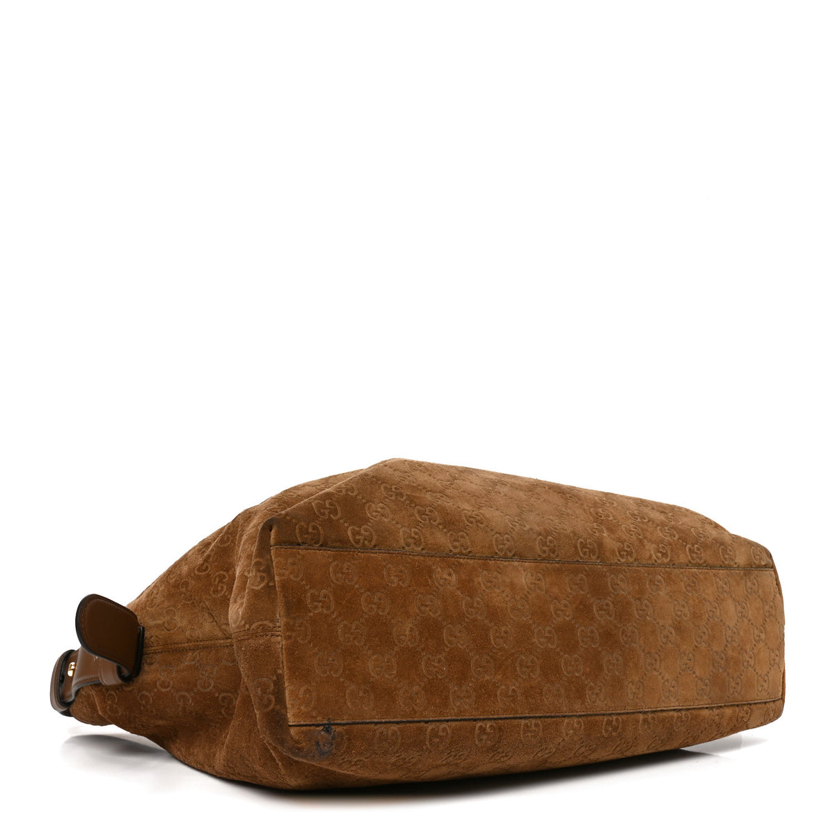 Gucci Suede Monogram Large Beatrix Tote Brown 4 of 10