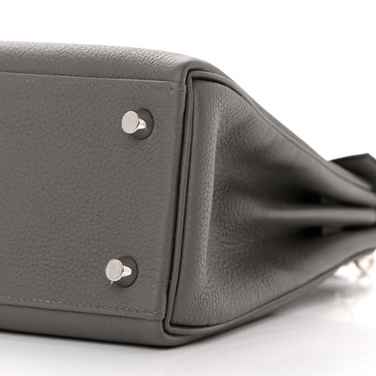 Hermes Togo Kelly Retourne 25 Gris Meyer 10 of 13