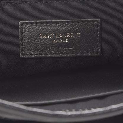 Saint Laurent Crinkled Calfskin Matelasse Monogram Medium Niki Chain Satchel Black 8 of 12
