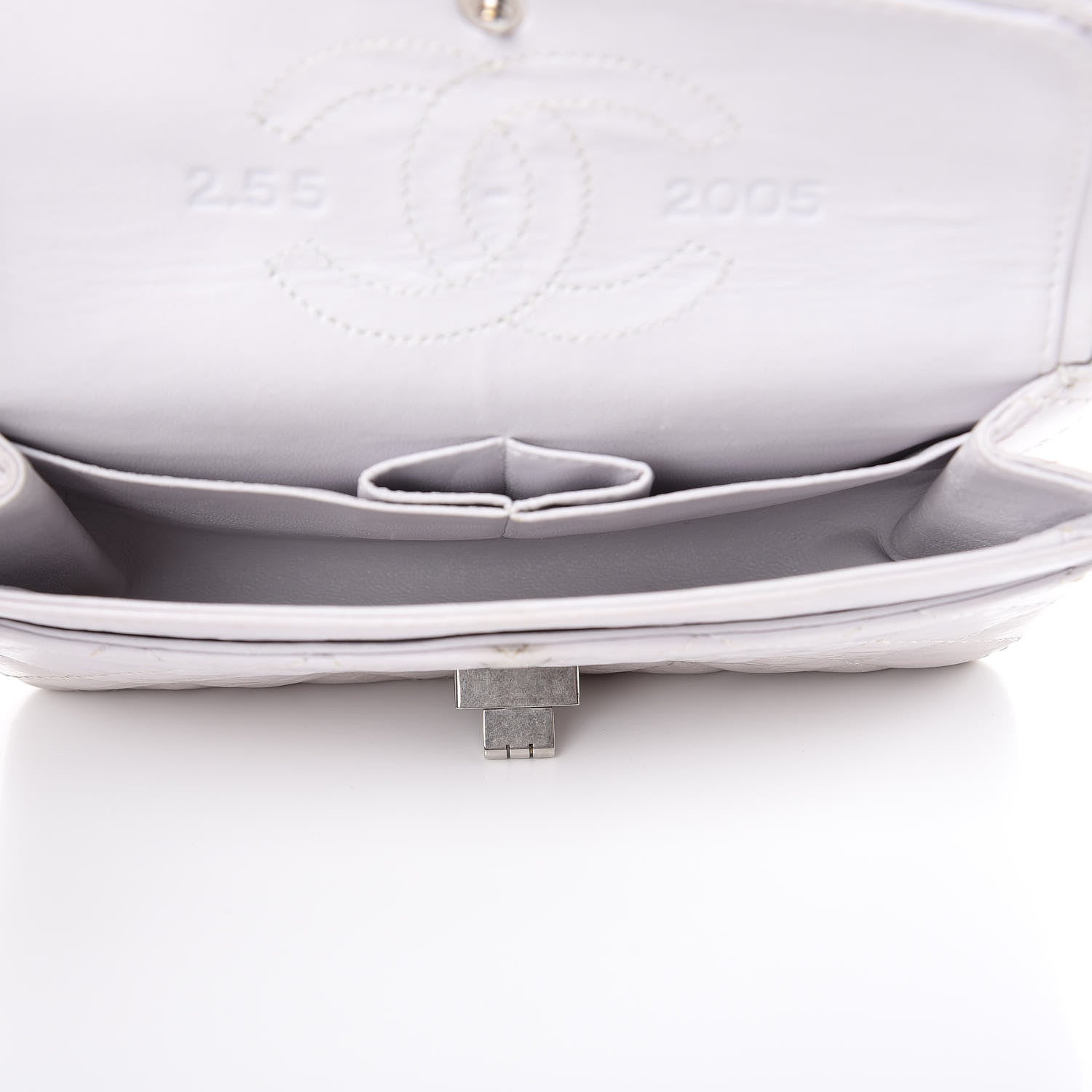 Chanel Aged Calfskin 50th Anniversary 2.55 Reissue 224 Flap White 4 of 18
