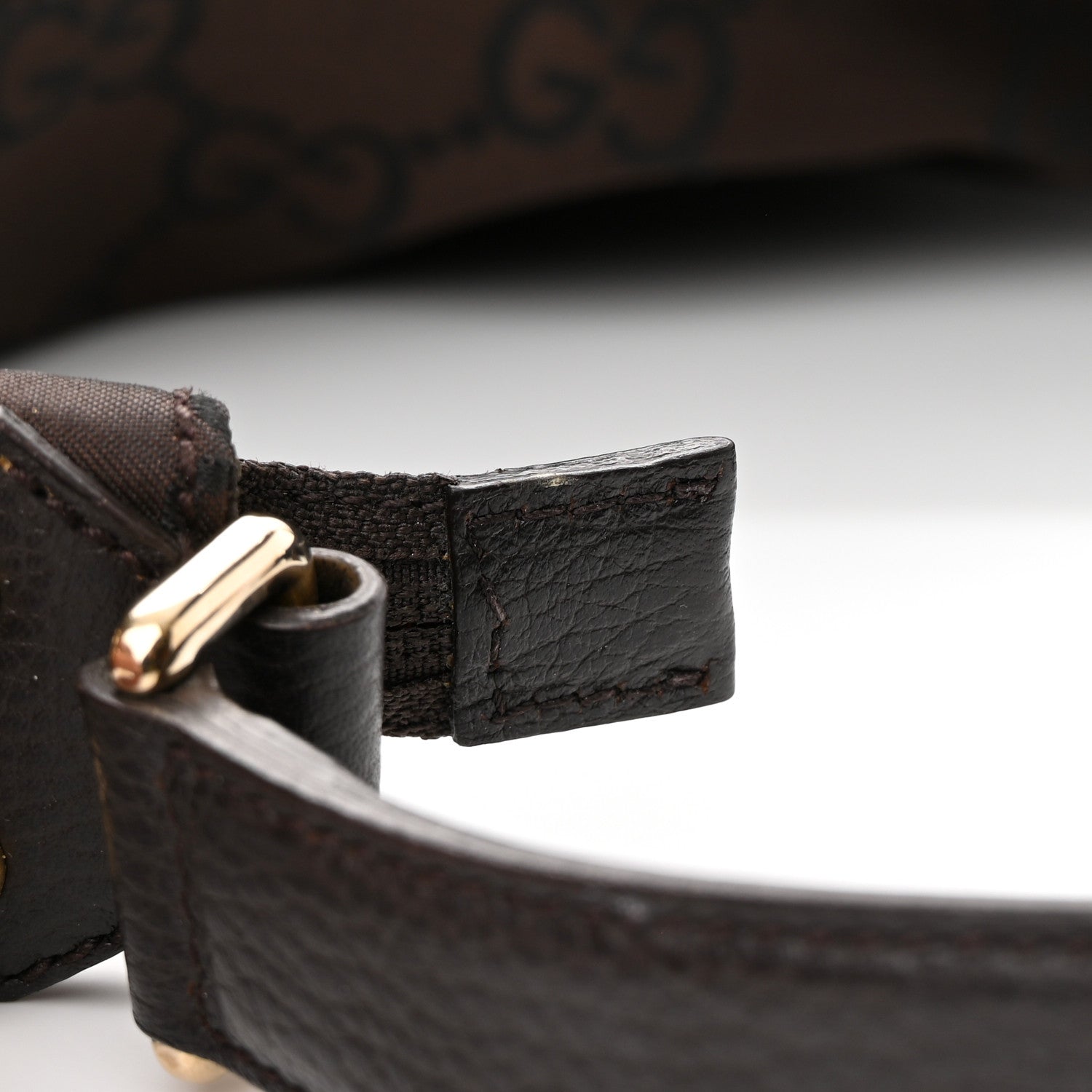 Gucci Canvas GG Reins Hobo Brown Black 15 of 15