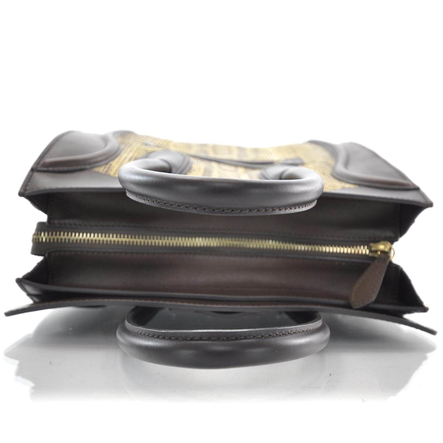 Celine Python Mini Luggage Honey 5 of 10