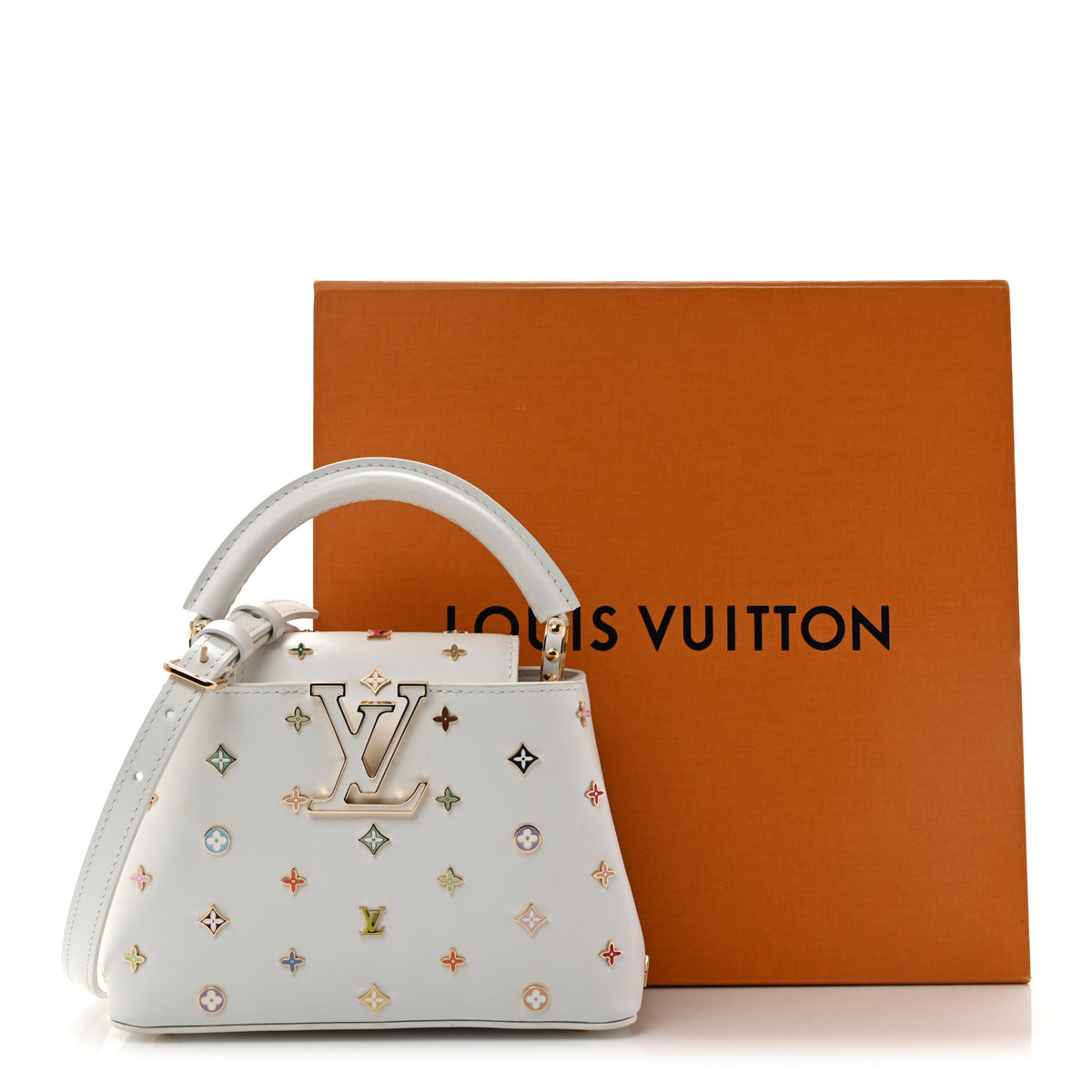 LV X TM Cowhide Mini Capucines Multicolor