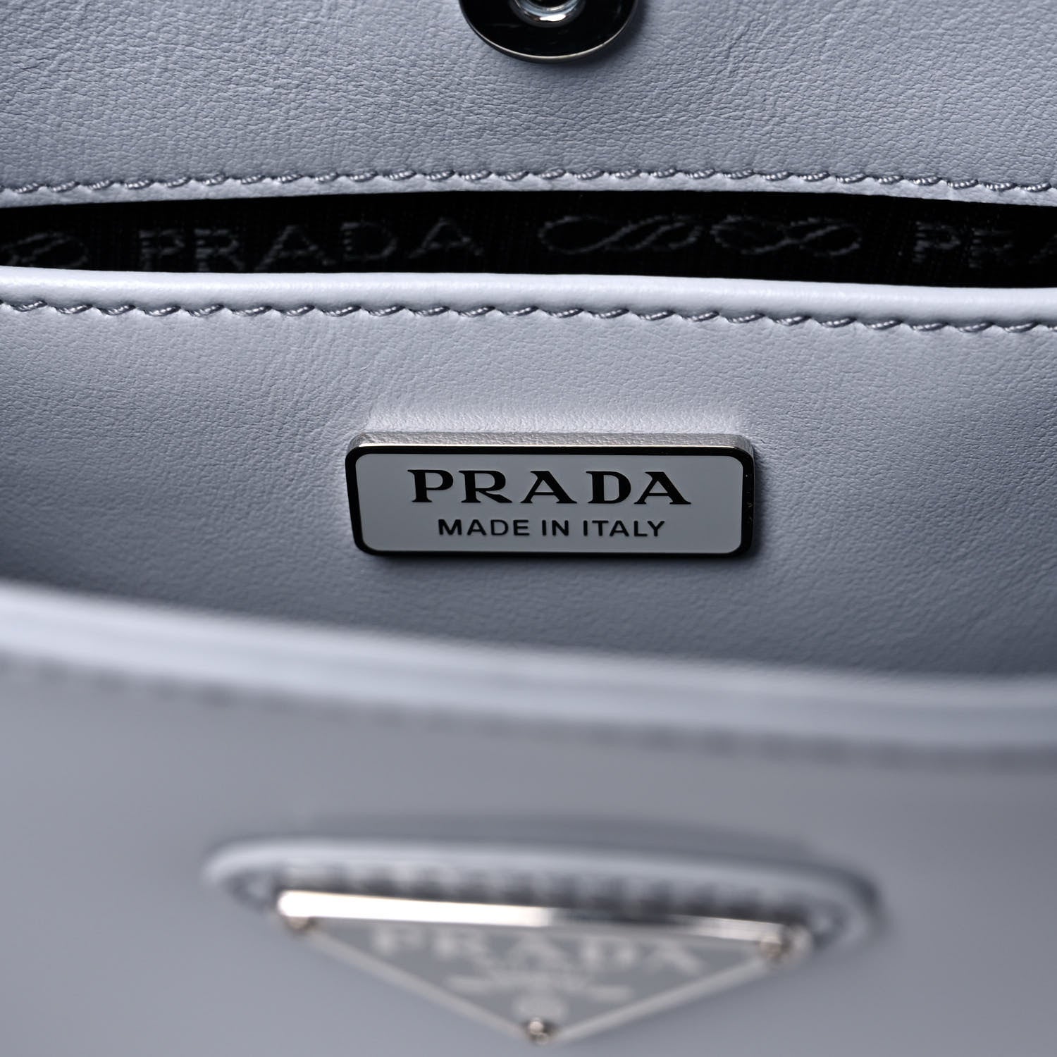 Prada Spazzolato Cleo Shoulder Bag Fiordaliso 6 of 12
