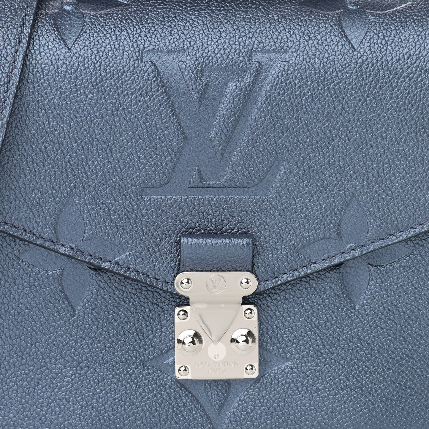 Metallic Empreinte Monogram Giant Pochette Metis Navy Nacre