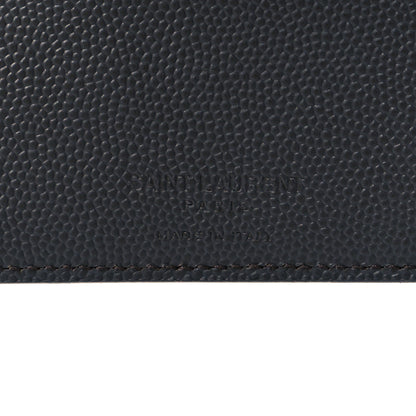 Saint Laurent Grain De Poudre Paris East West Wallet Grey 6 of 7