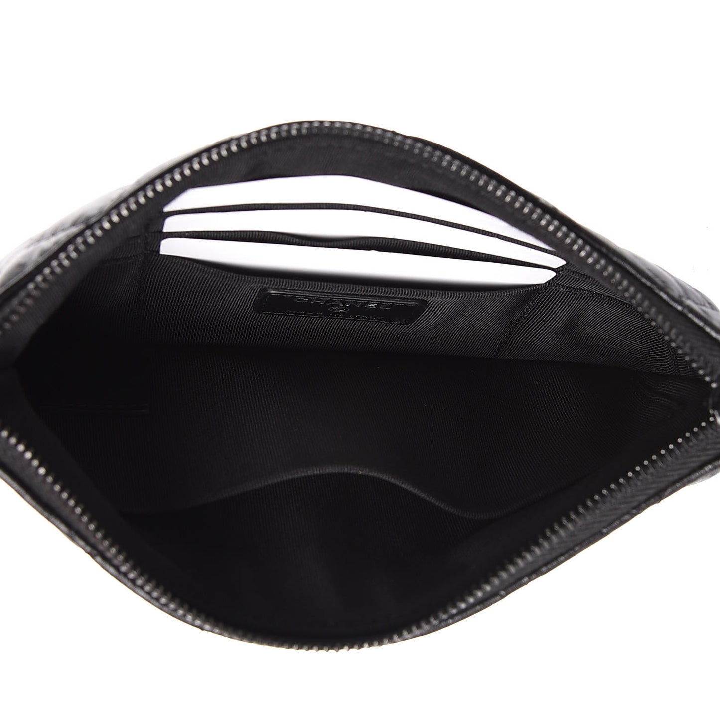 Aged Calfskin Quilted Medium Reissue Cosmetic Case So Black
