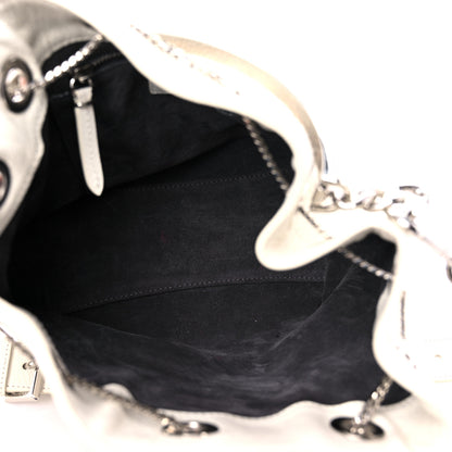Jimmy Choo Grainy Goatskin Bon Bon Bucket Bag Latte 4 of 13