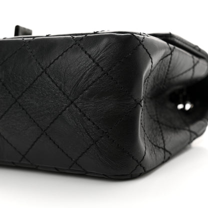 Chanel Aged Calfskin Quilted 2.55 Reissue Mini Flap So Black 10 of 12