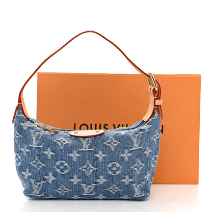 Louis Vuitton Monogram Denim Hills Pochette Blue 10 of 10