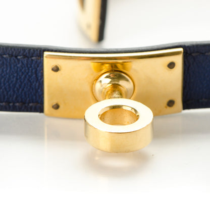 Hermes Swift Kelly Double Tour Bracelet M Bleu Saphir 4 of 8