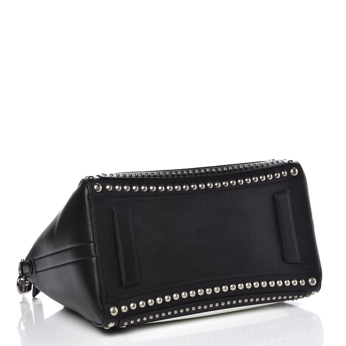 Calfskin Medium Studded Bi-Color Antigona Black White