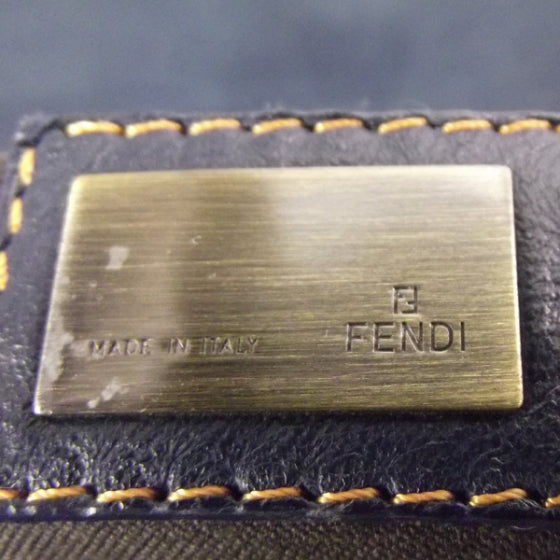 Fendi Patent Flower B Bag Blue 10 of 12