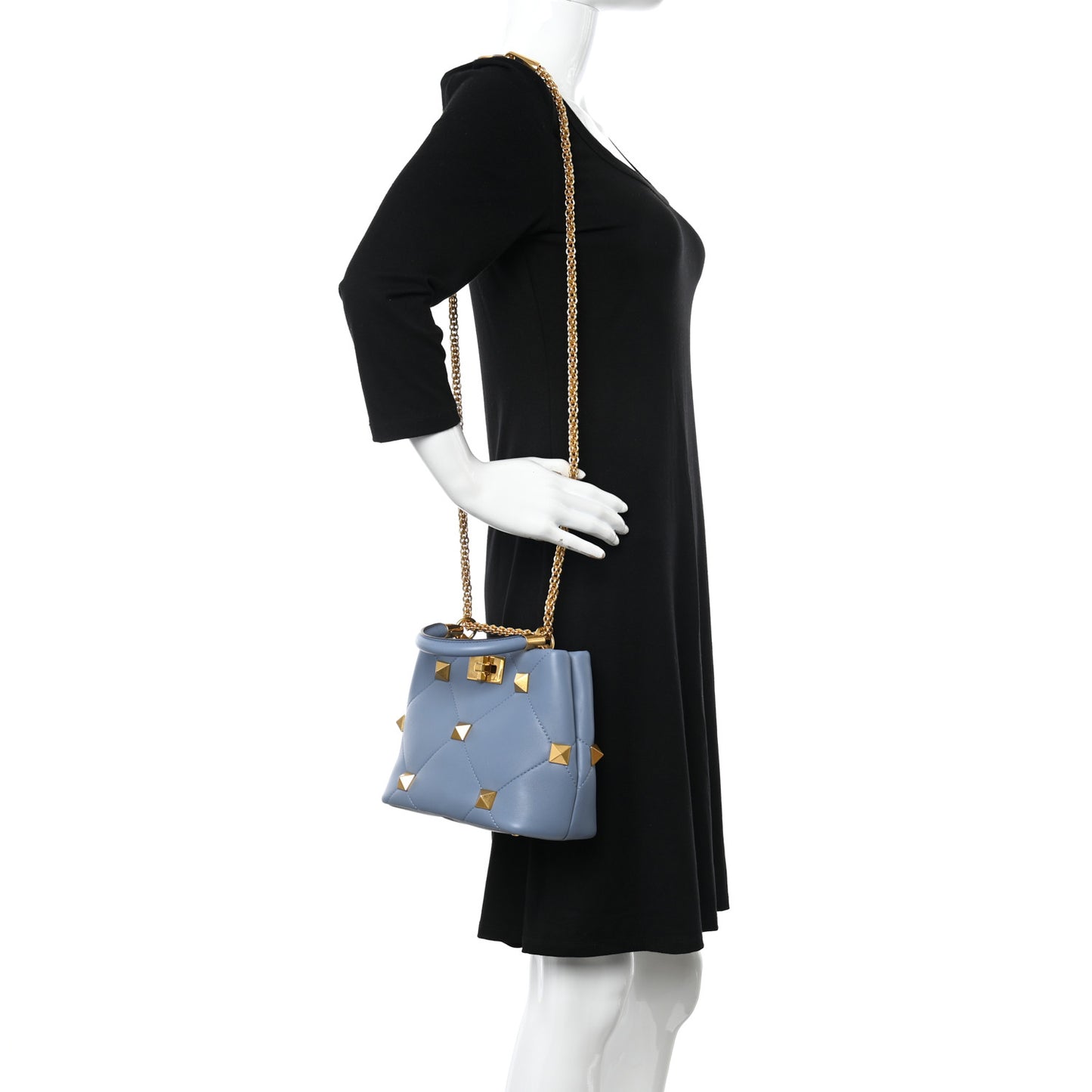 Nappa Small Roman Stud The Handle Bag Niagara