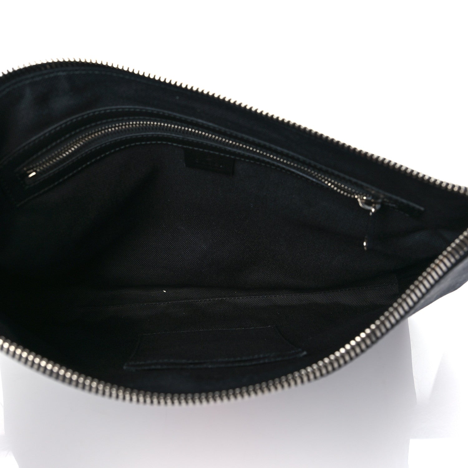 Gucci Soft GG Supreme Monogram Appia Calfskin Web East West Messenger Bag Black Grey 4 of 9
