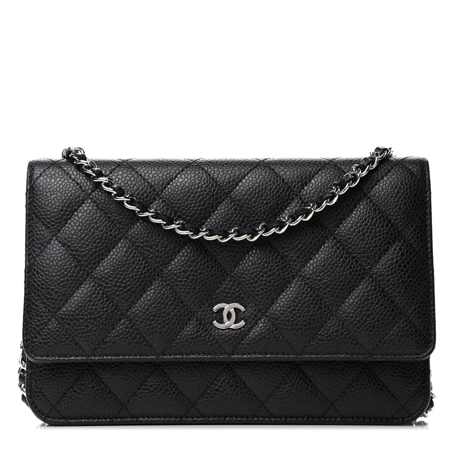 Chanel Caviar Quilted Wallet On Chain WOC Black 1 of 4