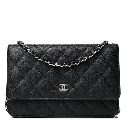 Chanel Caviar Quilted Wallet On Chain WOC Black 1 of 4