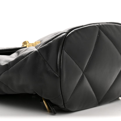 Chanel Lambskin Quilted Chanel 19 Backpack Black 9 of 12