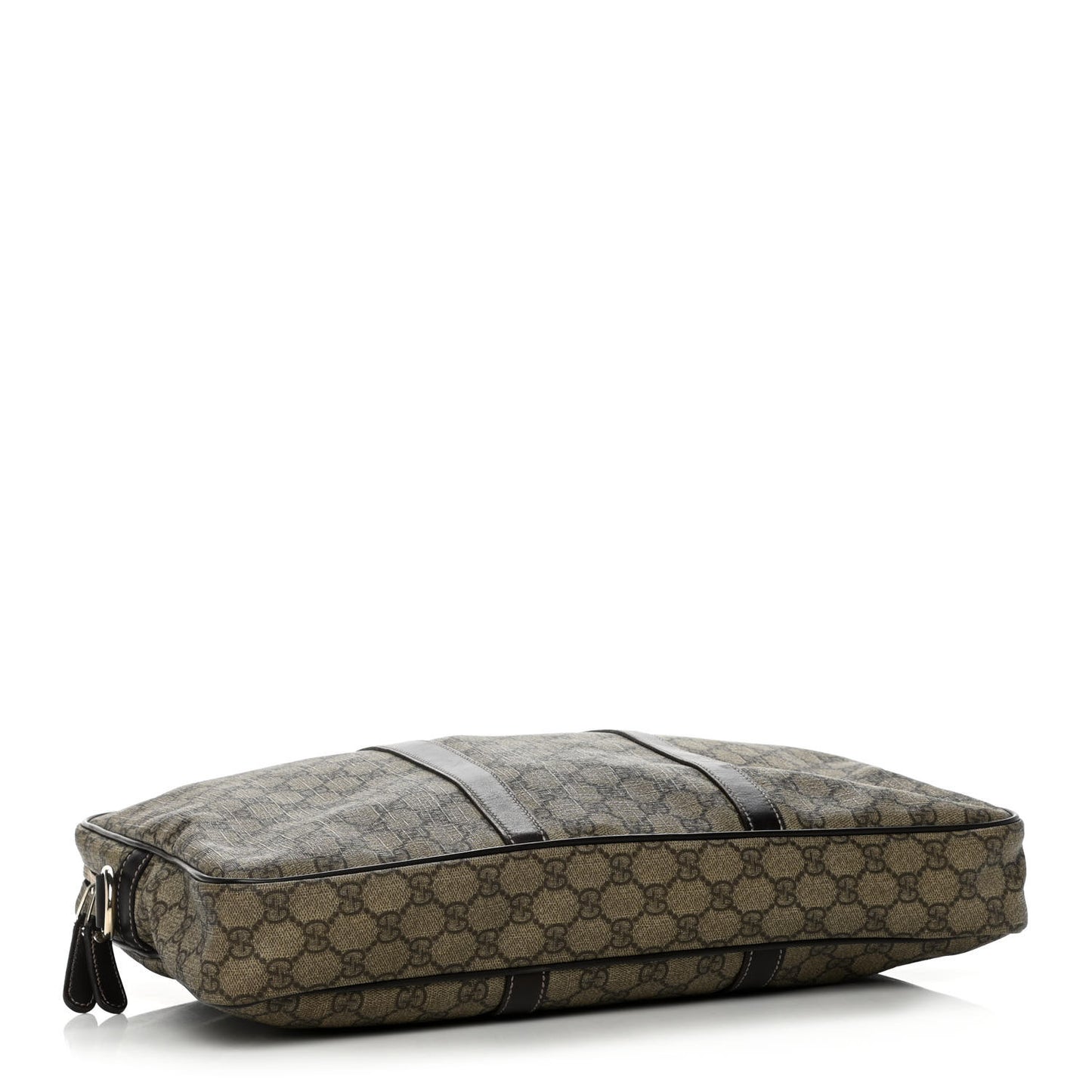 GG Plus Monogram Briefcase Dark Brown