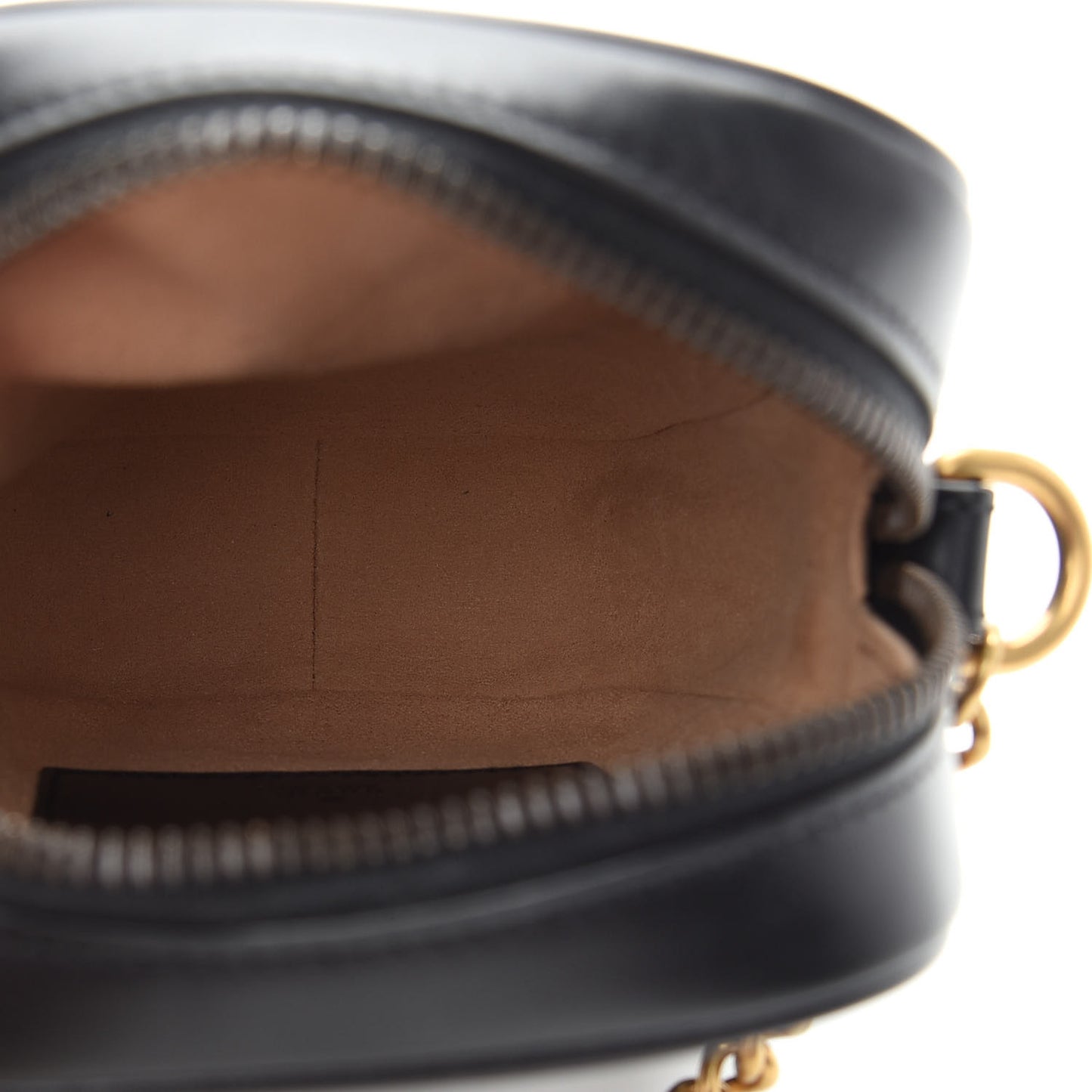 Calfskin Matelasse Mini GG Marmont Crossbody Bag Black