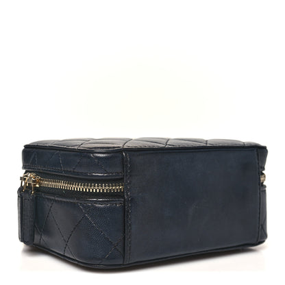 Chanel Lambskin Quilted Small Trendy CC Camera Case With Chain Navy 4 of 10
