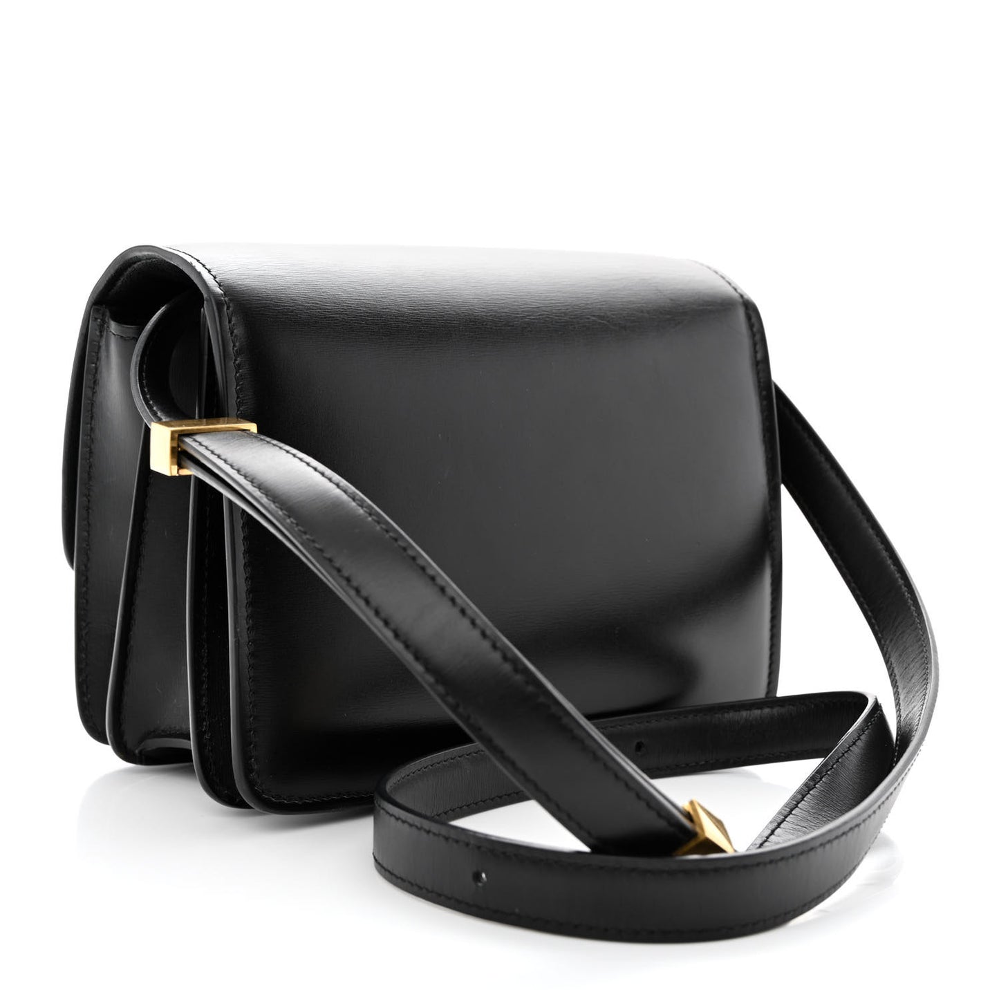 Box Calfskin Small Classic Box Flap Bag Black