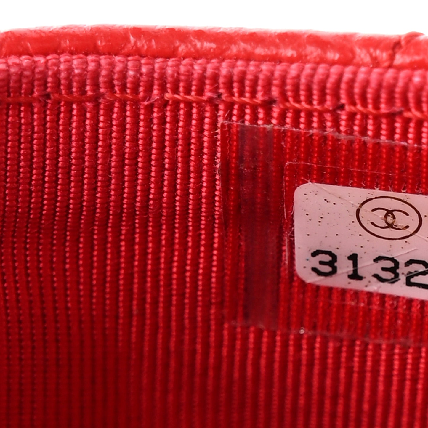 Caviar Quilted CC Zip Card Holder Red