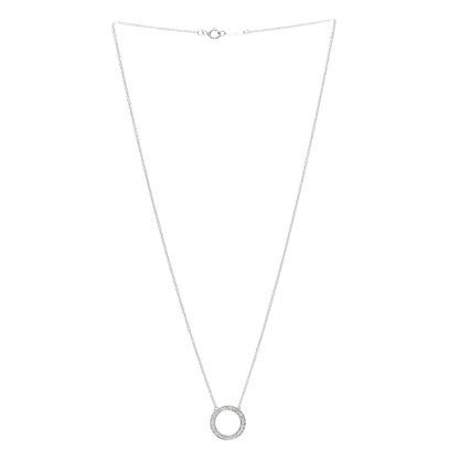 Tiffany Platinum Diamond Circle of Life Pendant Necklace 3 of 5