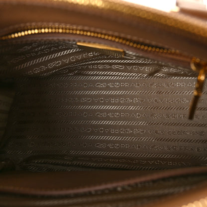 Prada Saffiano Small Galleria Double Zip Tote Caramel 5 of 8