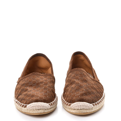 Gucci Suede Guccissima Pilar Espadrille Flats 38 Nut Brown 2 of 10