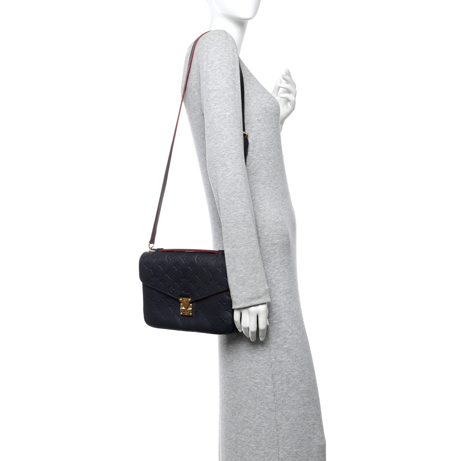 Louis Vuitton Empreinte Pochette Metis Marine Rouge 2 of 11