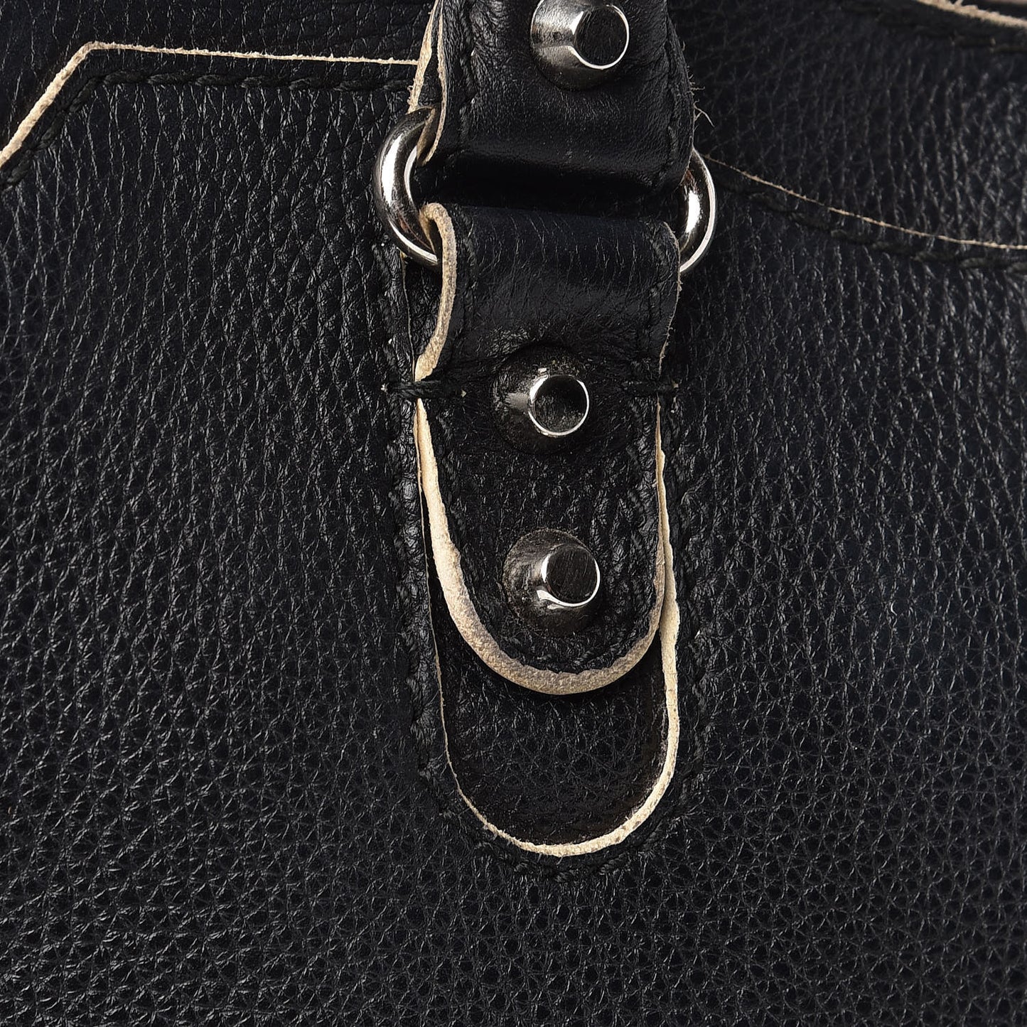 Supple Grained Calfskin Classic Silver Hardware Highlight City Black