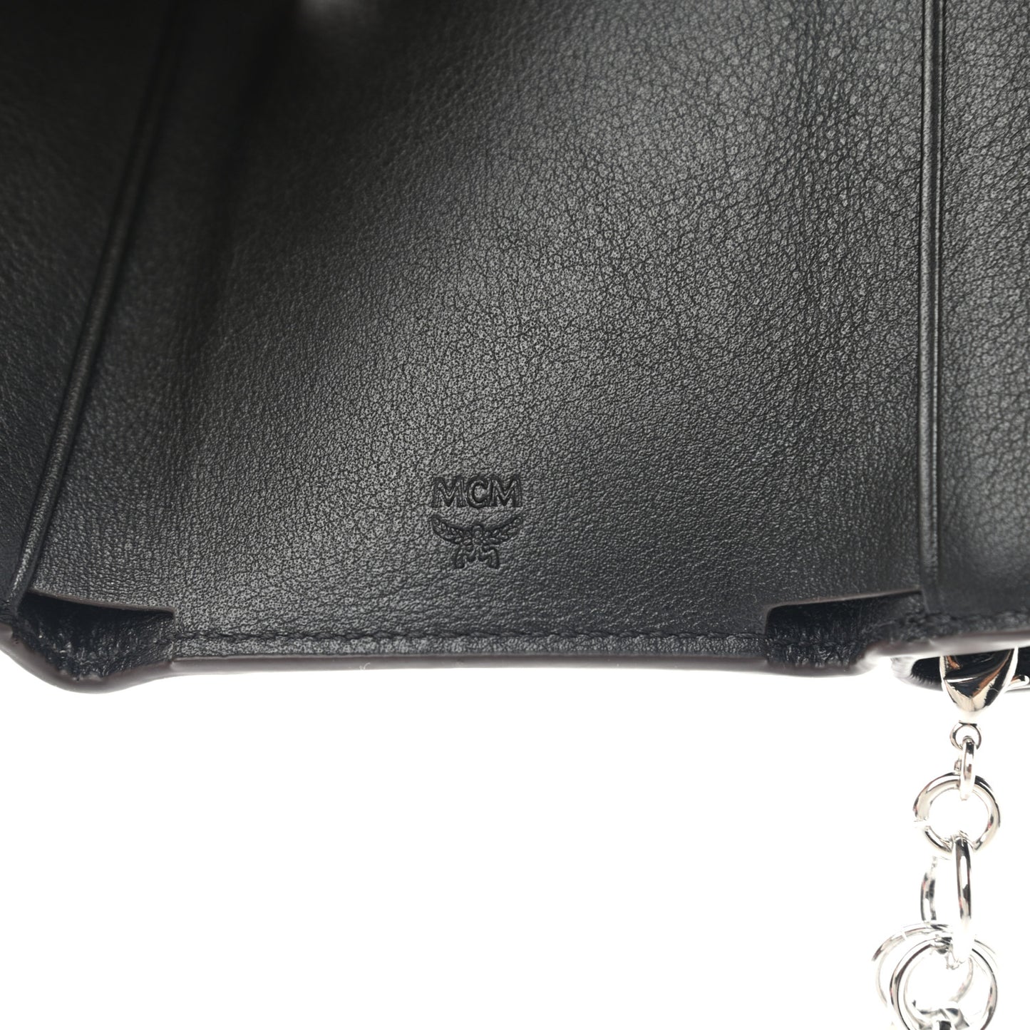 Calfskin Ottomar Monogram Tri-Fold Wallet Black