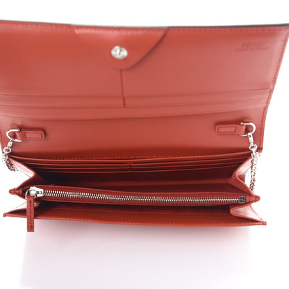 Fendi Vitello Century Lucido Hypnoteyes Studded Continental Wallet On Chain Bloody Mary Turchese Pallido Multicolor 5 of 10