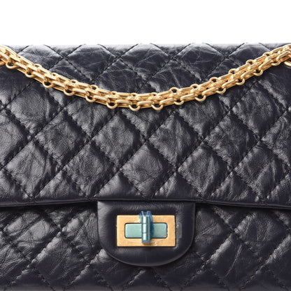 Chanel Aged Calfskin Quilted 2.55 Reissue 225 Flap Navy 10 of 11