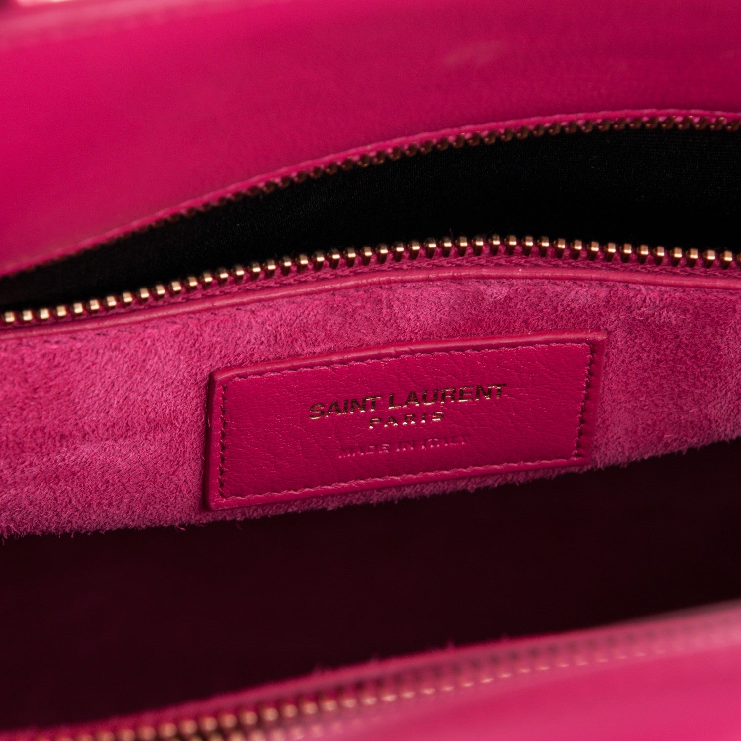 Saint Laurent Calfskin Small Sac De Jour Lipstick Fuchsia 7 of 8