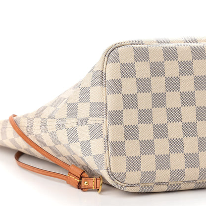 Louis Vuitton Damier Azur Neo Neverfull MM Rose Ballerine 7 of 8