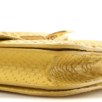 Celine Snakeskin Medium Classic Box Yellow 9 of 13