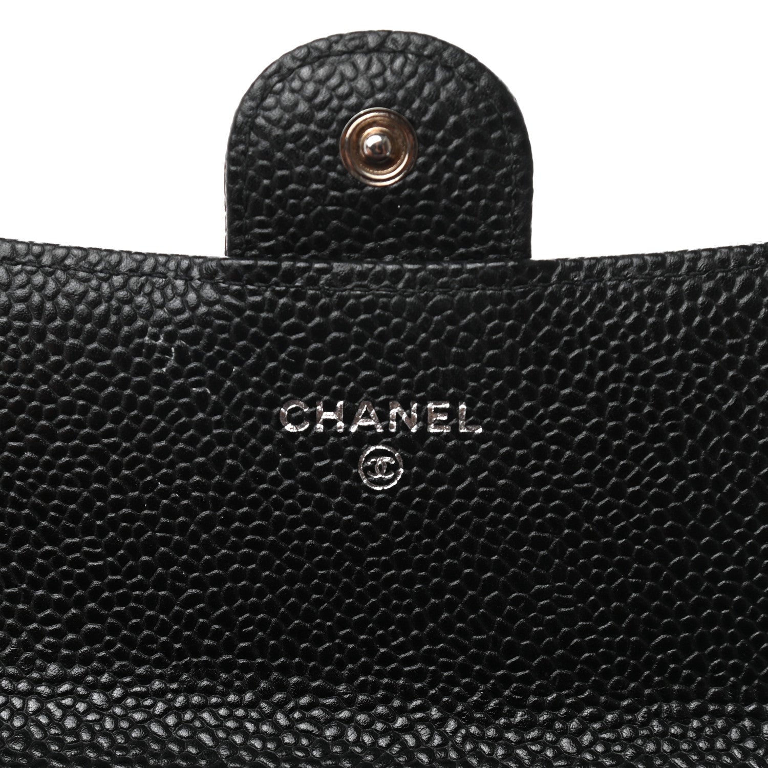 Chanel Caviar Quilted Large Gusset Flap Wallet Black 7 of 9