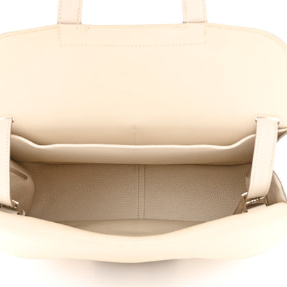 Hermes Taurillon Clemence Halzan 31 GM Craie 5 of 15