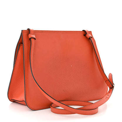 Gucci Cellarius Calfskin Medium Bamboo Daily Flap Shoulder Bag New Dark Orange 3 of 16