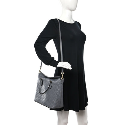 Gucci Guccissima Linea A Foldover Tote Storm Grey 3 of 9