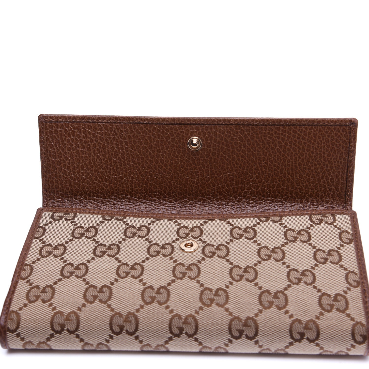 Gucci Monogram Continental Flap Wallet Brown 12 of 12