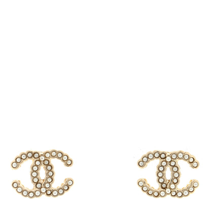Chanel Pearl CC Earrings Gold 1 of 4