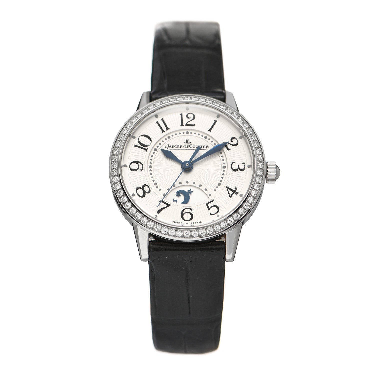 Jaeger-LeCoultre JAEGER LECOULTRE Stainless Steel Alligator Diamond Bezel 29mm Rendez-Vous Classic Day & Night Automatic Watch Q3468421 1 of 6
