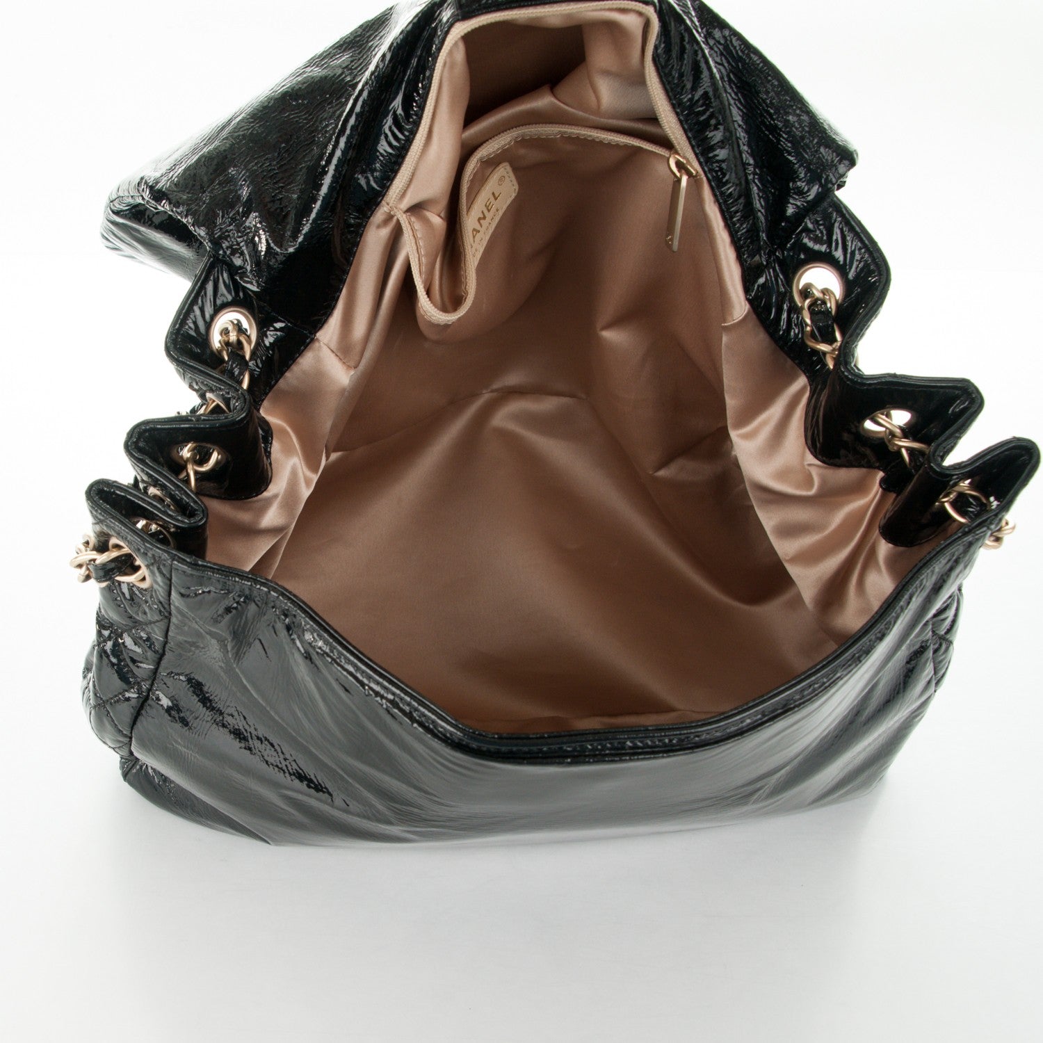 Chanel Vinyl XL Rock and Chain Flap Black 5 of 7