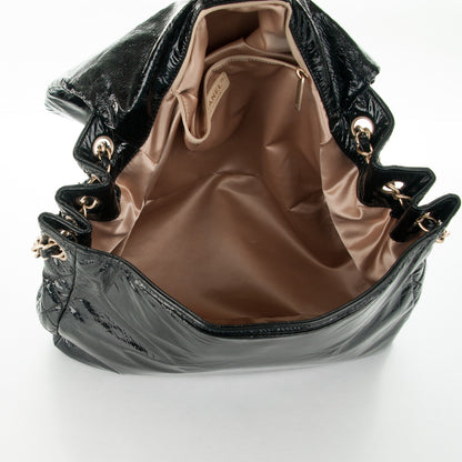 Chanel Vinyl XL Rock and Chain Flap Black 5 of 7